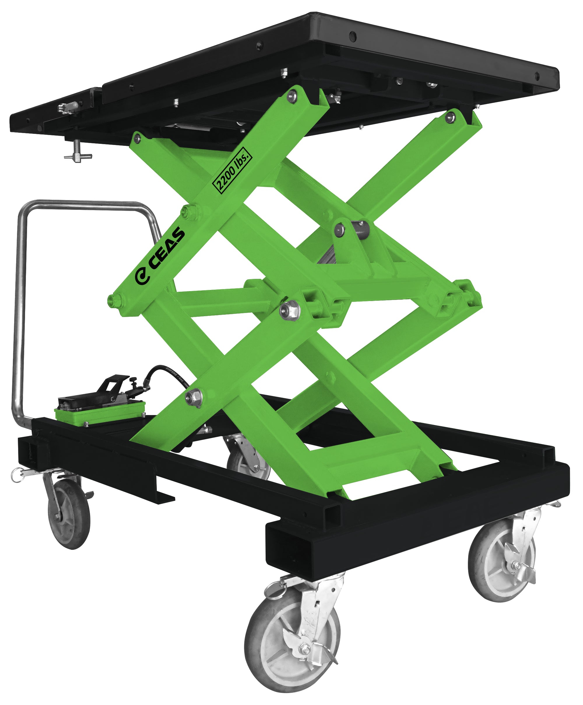 CEAS 2,200 lb. Lifting Table, Air/Hydraulic w/ Adapters