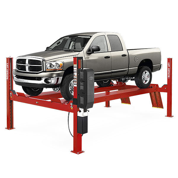 Rotary SM14 14,000 lb. Closed-Front Extended 4-Post Service Lift 215" WB