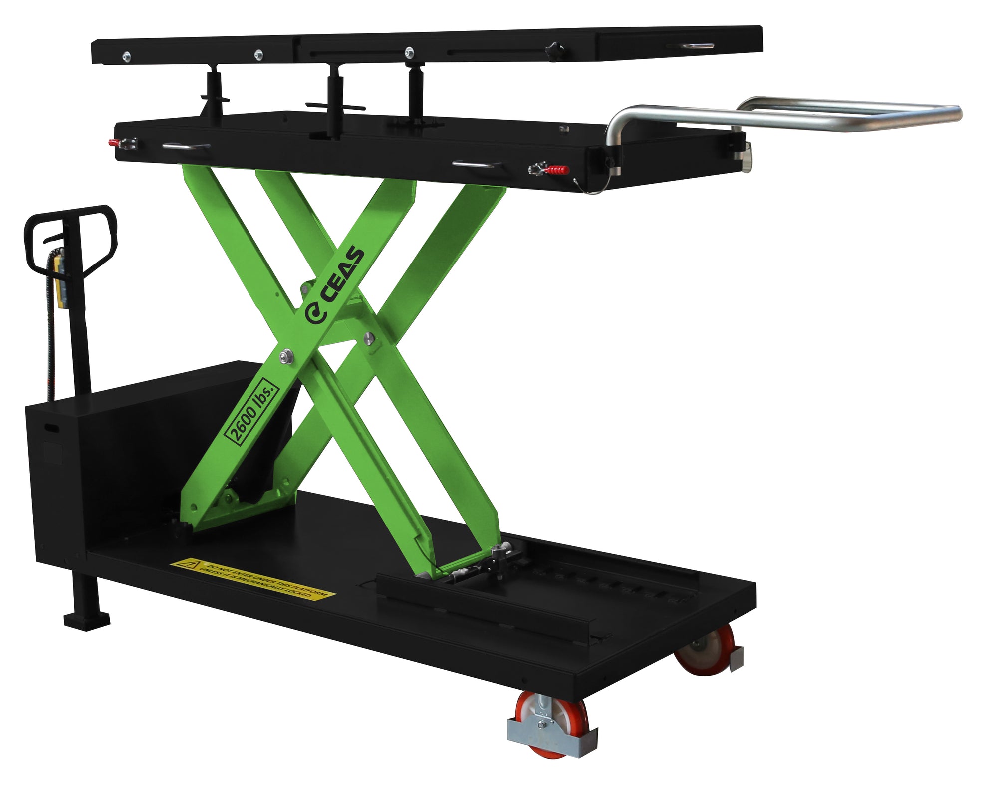 CEAS 2,640 lb. Lifting Table, Electric/Hydraulic w/ Adapters