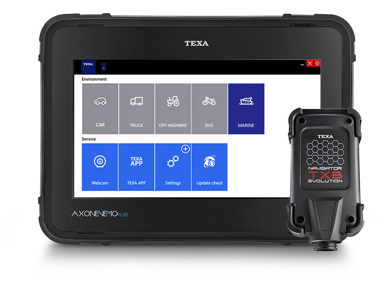 Cutting Edge Automotive Solutions - TEXA Marine Diagnostic Kit w/ AXONE Nemo Plus Tablet and Navigator TXB Evolution